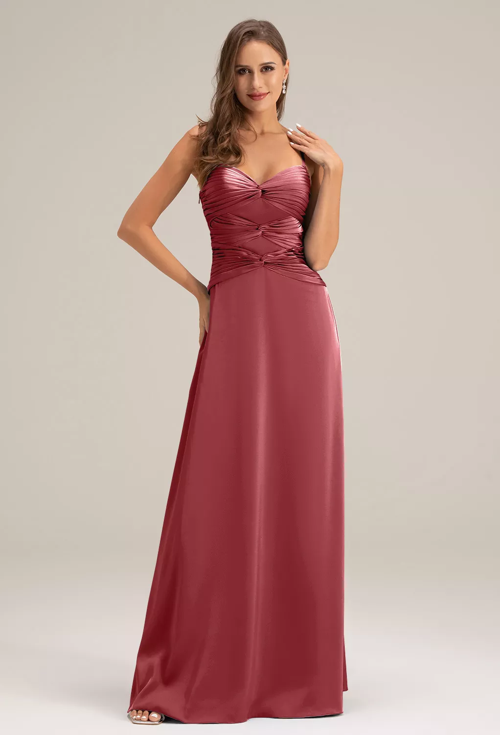 AW Selma Burgundy  Wedding Guest Dresses